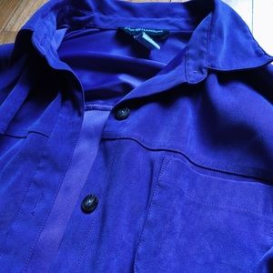 Velvet Button Up
